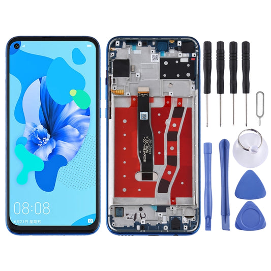 OEM LCD Screen for Huawei Nova 6 SE Digitizer Full Assembly with Frame(Blue) - LCD Screen by PMC Jewellery | Online Shopping South Africa | PMC Jewellery