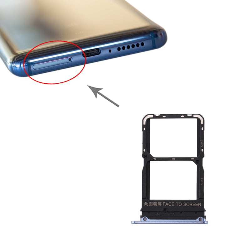 SIM Card Tray + SIM Card Tray for Xiaomi Mi 10(Grey) - Card Tray by PMC TechLife | Online Shopping South Africa | PMC TechLife | Buy Now Pay Later Mobicred