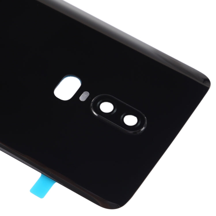 For OnePlus 6 Smooth Surface Battery Back Cover (Black) - Back Cover by PMC TechLife | Online Shopping South Africa | PMC TechLife