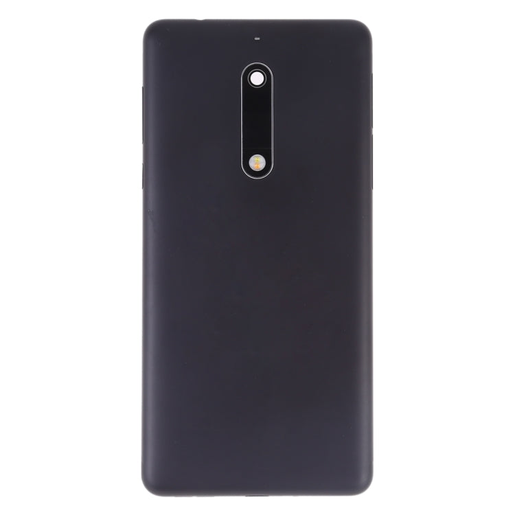 Battery Back Cover with Camera Lens & Side Keys for Nokia 5(Black) - Back Cover by PMC TechLife | Online Shopping South Africa | PMC TechLife