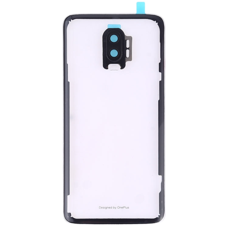 For OnePlus 6T Battery Back Cover with Camera Lens (Transparent) - Back Cover by PMC TechLife | Online Shopping South Africa | PMC TechLife