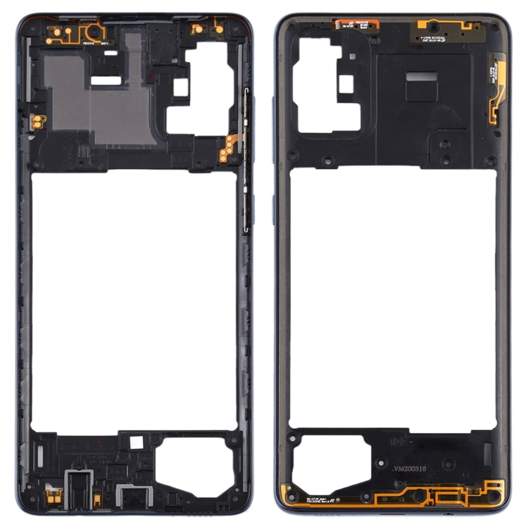 For Samsung Galaxy A71  Middle Frame Bezel Plate (Black) - Frame Bezel Plate by PMC Jewellery | Online Shopping South Africa | PMC Jewellery