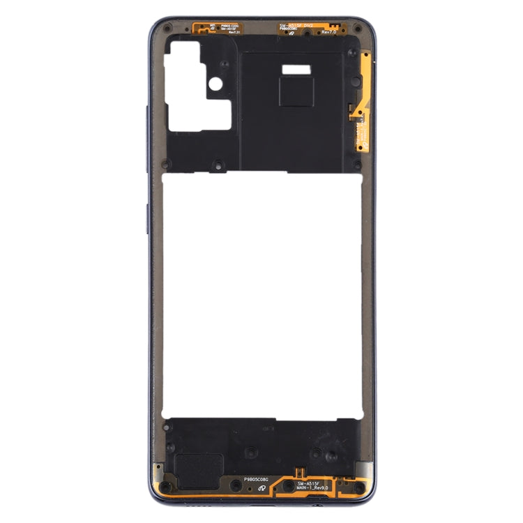 For Samsung Galaxy A51  Middle Frame Bezel Plate (Black) - Frame Bezel Plate by PMC Jewellery | Online Shopping South Africa | PMC Jewellery