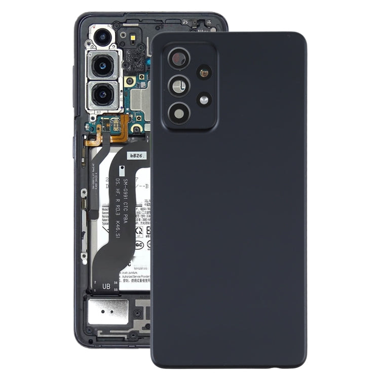 For Samsung Galaxy A52 5G/4G Battery Back Cover with Camera Lens Cover (Black) - Back Cover by PMC Jewellery | Online Shopping South Africa | PMC Jewellery