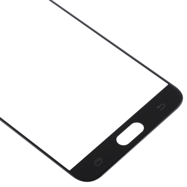 For Samsung Galaxy C8 / C7100, C7(2017) / J7+, C710F/DS 10pcs Front Screen Outer Glass Lens (Black) - Outer Glass Lens by PMC Jewellery | Online Shopping South Africa | PMC Jewellery