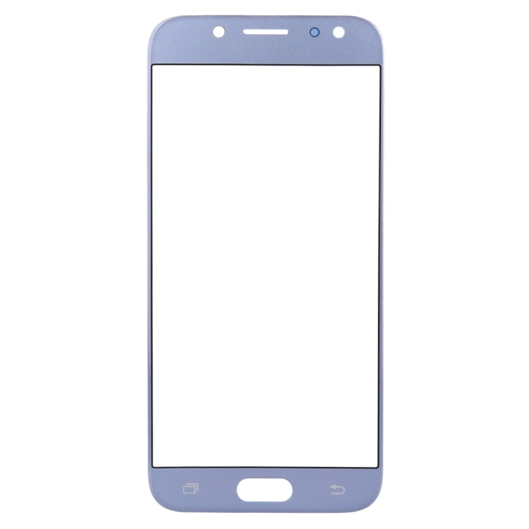 For Samsung Galaxy J7 (2017) / J730 10pcs Front Screen Outer Glass Lens (Blue) - Outer Glass Lens by PMC Jewellery | Online Shopping South Africa | PMC Jewellery