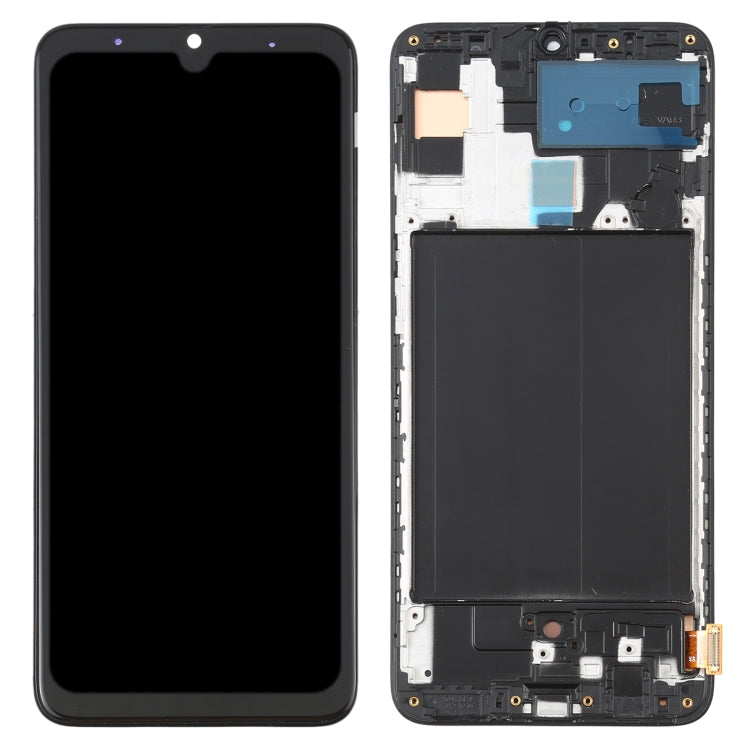 OLED LCD Screen for Samsung Galaxy A70 SM-A705 (6.39 inch) Digitizer Full Assembly with Frame (Black) - LCD Screen by PMC Jewellery | Online Shopping South Africa | PMC Jewellery