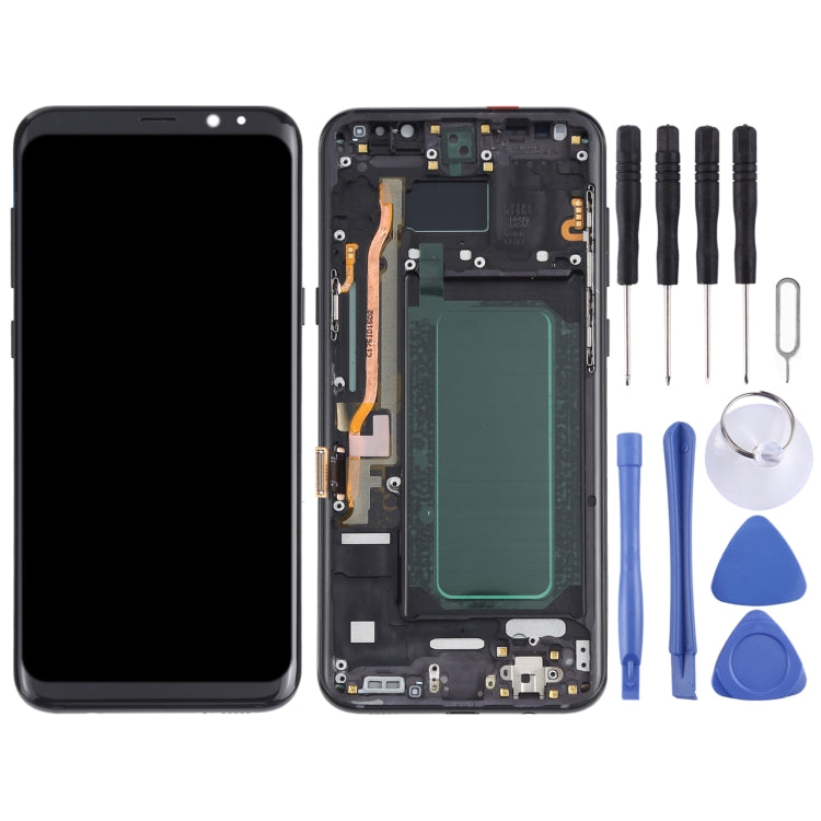 OLED LCD Screen for Samsung Galaxy S8+ SM-G955 Digitizer Full Assembly with Frame (Black) - LCD Screen by PMC Jewellery | Online Shopping South Africa | PMC Jewellery