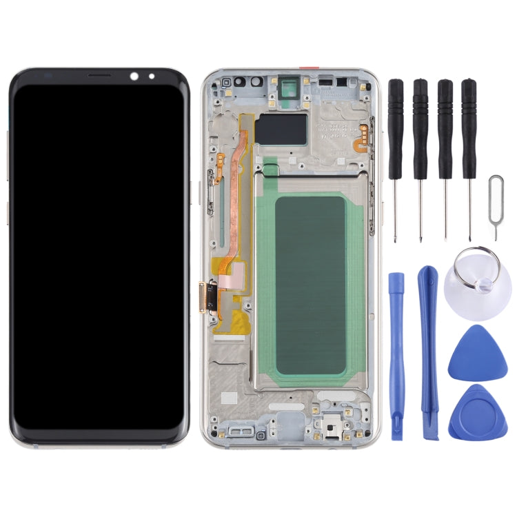 OLED LCD Screen for Samsung Galaxy S8+ SM-G955 Digitizer Full Assembly with Frame (Gold) - LCD Screen by PMC Jewellery | Online Shopping South Africa | PMC Jewellery