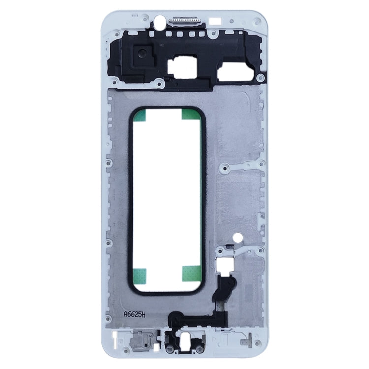 For Galaxy C5 Front Housing LCD Frame Bezel Plate (White) - Frame Bezel Plate by PMC Jewellery | Online Shopping South Africa | PMC Jewellery