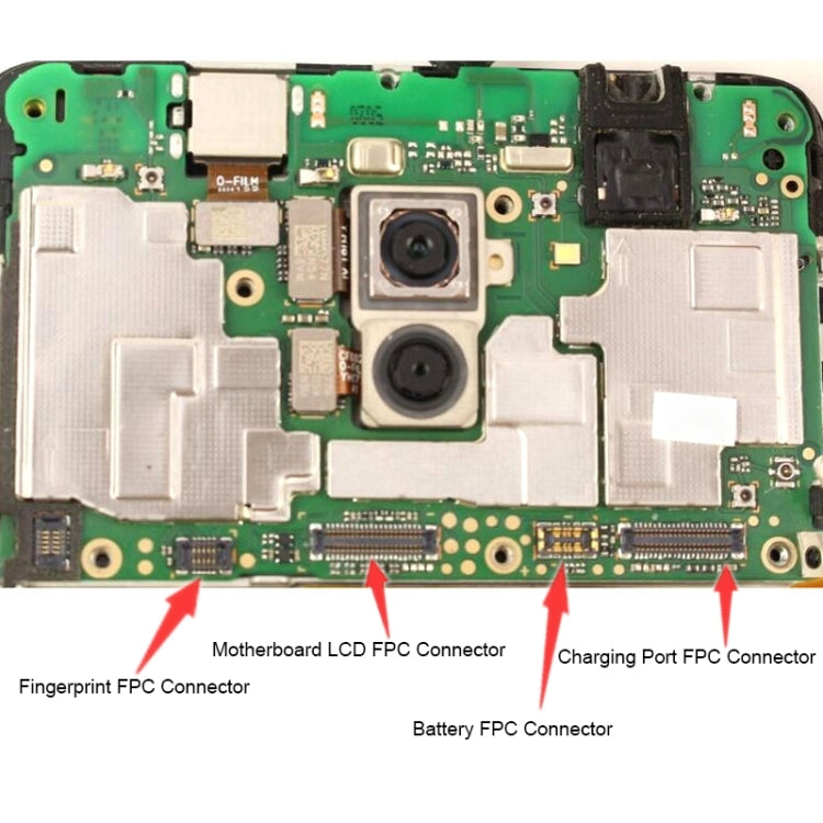 For Huawei P20 Pro 10PCS Motherboard LCD Display FPC Connector - FPC Connector by PMC Jewellery | Online Shopping South Africa | PMC Jewellery