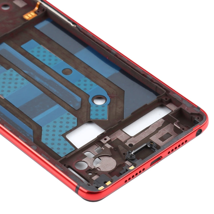 For OPPO R15 PACM00 CPH1835 PACT00 CPH1831 PAAM00 Front Housing LCD Frame Bezel Plate(Red) - Frame Bezel Plate by PMC TechLife | Online Shopping South Africa | PMC TechLife