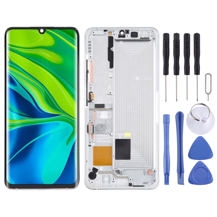 Original LCD Screen and Digitizer Full Assembly With Frame for Xiaomi Mi CC9 Pro / Mi Note 10 / Mi Note 10 Pro(White) - LCD Screen by PMC Jewellery | Online Shopping South Africa | PMC Jewellery