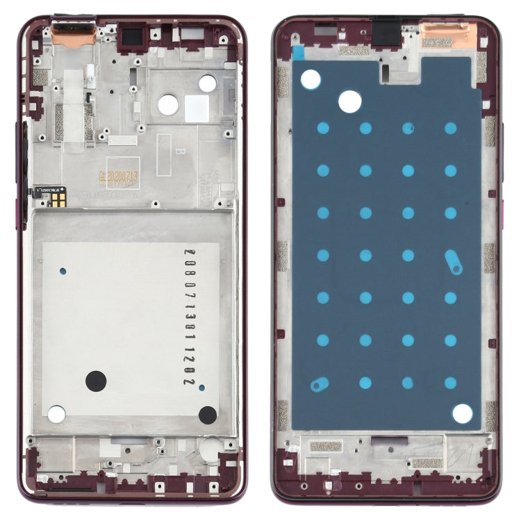 Front Housing LCD Frame Bezel Plate for Motorola One Hyper XT2027 XT2027-1 (Purple) - Frame Bezel Plate by PMC TechLife | Online Shopping South Africa | PMC TechLife