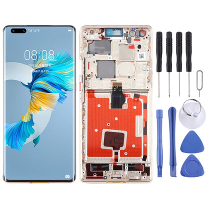 Original LCD Screen and Digitizer Full Assembly with Frame for Huawei Mate 40 Pro (Gold) - LCD Screen by PMC Jewellery | Online Shopping South Africa | PMC Jewellery