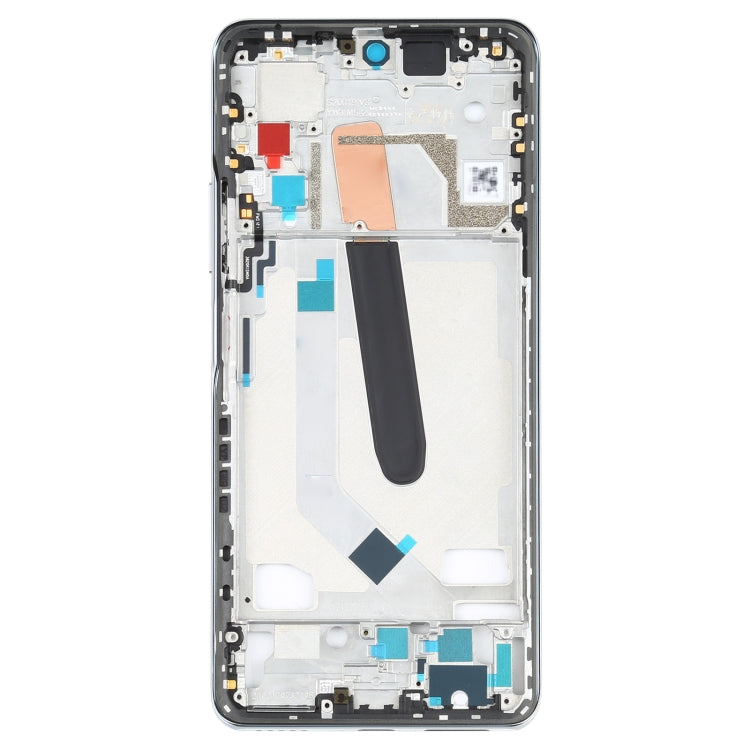 Original Front Housing LCD Frame Bezel Plate for Xiaomi Poco F3 M2012K11AG (White) - Frame Bezel Plate by PMC Jewellery | Online Shopping South Africa | PMC Jewellery