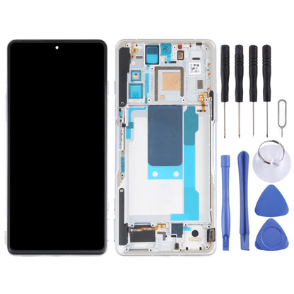 OLED LCD Screen for Xiaomi Redmi K40 Gaming M2012K10C M2104K10AC Digitizer Full Assembly With Frame(Silver) - LCD Screen by PMC Jewellery | Online Shopping South Africa | PMC Jewellery