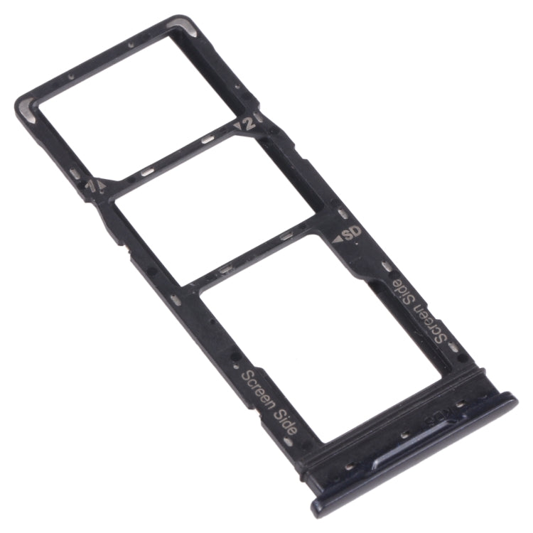 For Tecno Spark 5 Air KD6a SIM Card Tray + SIM Card Tray + Micro SD Card Tray (Black) - Card Tray by PMC TechLife | Online Shopping South Africa | PMC TechLife | Buy Now Pay Later Mobicred
