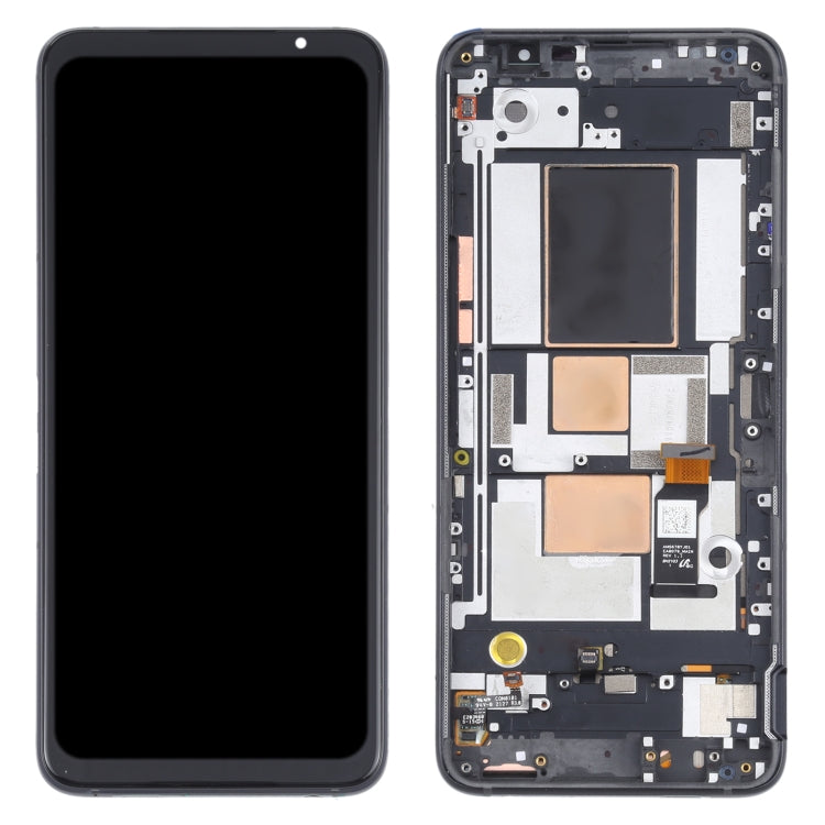 Original OLED LCD Screen for Asus ROG Phone 5 ZS673KS Digitizer Full Assembly with Frame���Black) - LCD Screen by PMC TechLife | Online Shopping South Africa | PMC TechLife