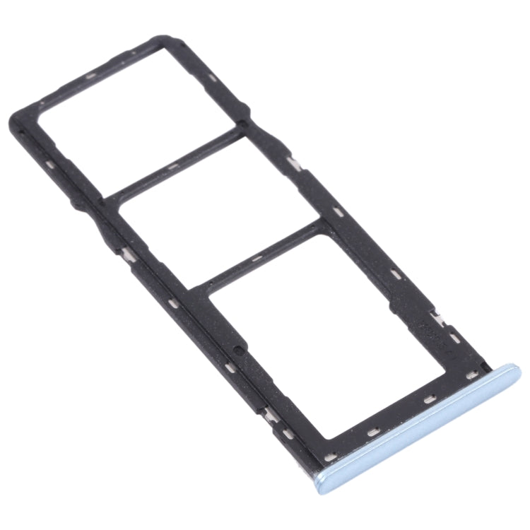 For OPPO A15 CPH2185  SIM Card Tray + SIM Card Tray + Micro SD Card Tray (Blue) - Card Tray by PMC TechLife | Online Shopping South Africa | PMC TechLife | Buy Now Pay Later Mobicred