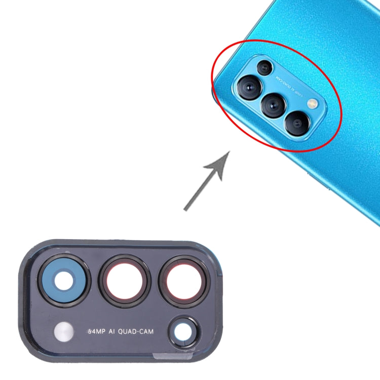 For OPPO Reno5 5G PEGM00, PEGT00, CPH2145  Camera Lens Cover (Black) - Camera Series by PMC TechLife | Online Shopping South Africa | PMC TechLife