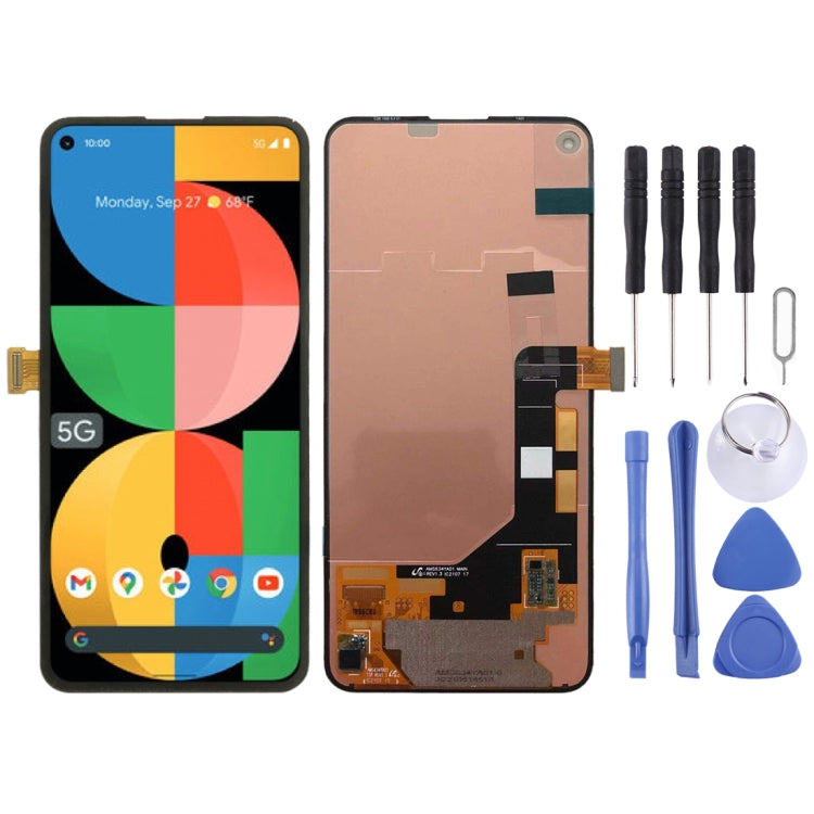 OEM LCD Screen for Google Pixel 5A 5G 2021 with Digitizer Full Assembly (Black) - free shipping - PMC TechLife - Order now!