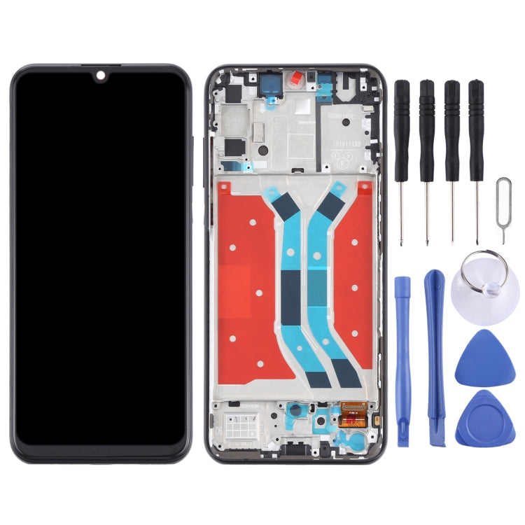 OEM LCD Screen for Huawei Y8p Digitizer Full Assembly with Frame (Black) - free shipping - PMC TechLife - Order now!