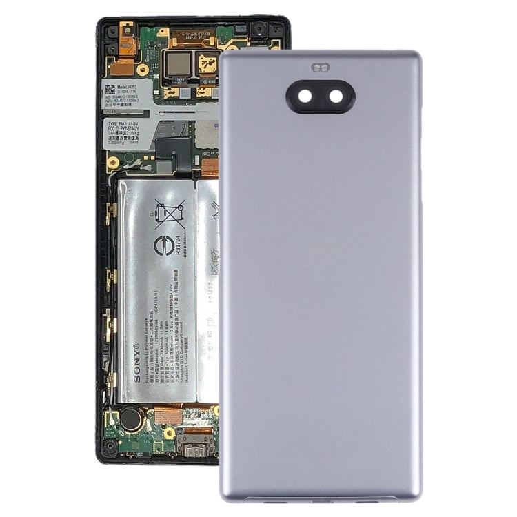 Battery Back Cover for Sony Xperia 10 Plus(Grey) - Back Cover by PMC TechLife | Online Shopping South Africa | PMC TechLife