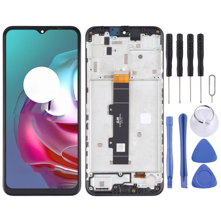 TFT LCD Screen for Motorola Moto G30 XT2129-1 XT2129-2 Digitizer Full Assembly with Frame (Black) - LCD Screen by PMC TechLife | Online Shopping South Africa | PMC TechLife