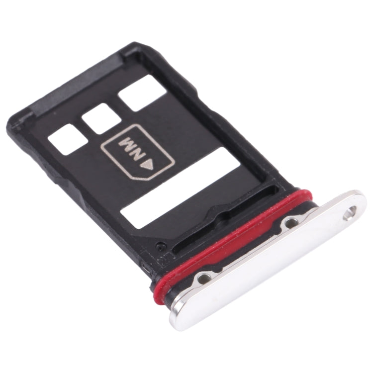 SIM Card Tray + NM Card Tray for Huawei Mate 40 Pro+ (Silver) - free shipping - PMC TechLife - Order now!