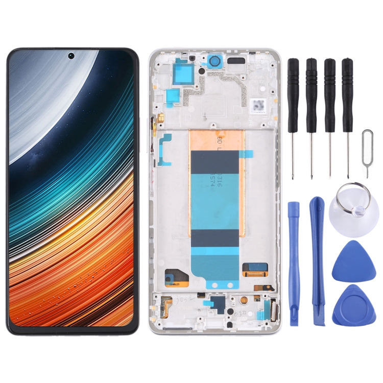 Original LCD Screen for Xiaomi Redmi K40S Digitizer Full Assembly with Frame(Silver) - LCD Screen by PMC Jewellery | Online Shopping South Africa | PMC Jewellery