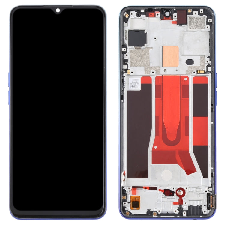 Original LCD Screen For OPPO Reno3 5G/Reno3 Youth/F15/Find X2 Lite/K7 5G Digitizer Full Assembly with Frame (Blue) - LCD Screen by PMC Jewellery | Online Shopping South Africa | PMC Jewellery