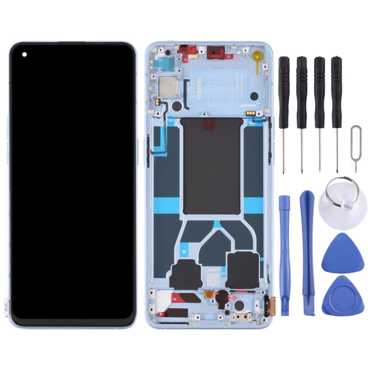 Original LCD Screen For OPPO Reno6 5G PEQM00 CPH2251 Digitizer Full Assembly with Frame (Blue) - LCD Screen by PMC Jewellery | Online Shopping South Africa | PMC Jewellery