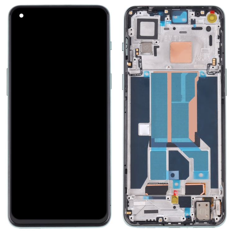 For OnePlus Nord 2 5G DN2101 DN2103 Digitizer Full Assembly with Frame OEM LCD Screen (Green) - LCD Screen by PMC TechLife | Online Shopping South Africa | PMC TechLife