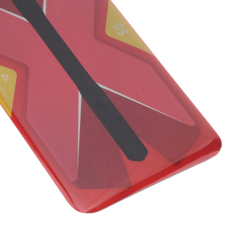 Battery Glass Back Cover for ZTE Nubia Red Magic 5G NX659J(Red) - For ZTE by PMC TechLife | Online Shopping South Africa | PMC TechLife | Buy Now Pay Later Mobicred