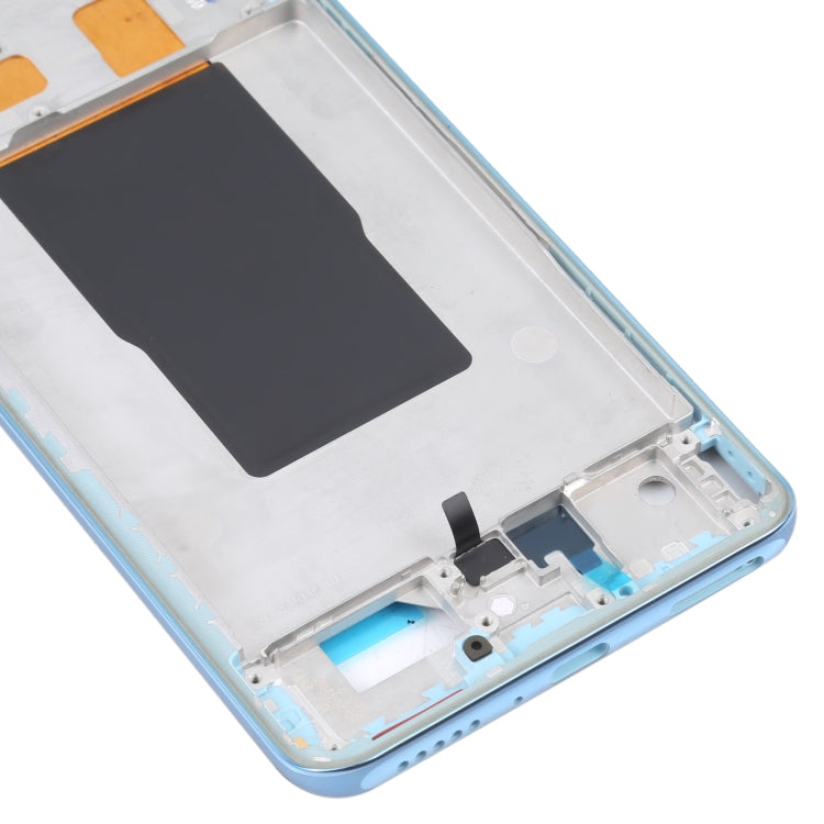 For Xiaomi Redmi K50 Ultra / 12T / 12T Pro Original Front Housing LCD Frame Bezel Plate(Blue) - Frame Bezel Plate by PMC Jewellery | Online Shopping South Africa | PMC Jewellery