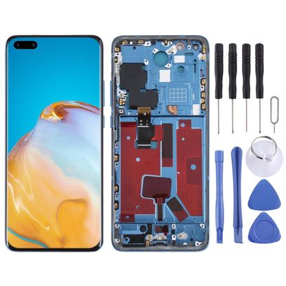 Original LCD Screen For Huawei P40 Pro Digitizer Full Assembly with Frame (Blue) - LCD Screen by PMC Jewellery | Online Shopping South Africa | PMC Jewellery