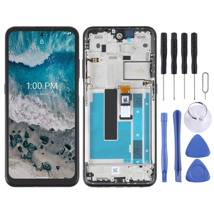 OEM LCD Screen For Nokia X100 Digitizer Full Assembly with Frame(Black) - LCD Screen by PMC TechLife | Online Shopping South Africa | PMC TechLife | Buy Now Pay Later Mobicred