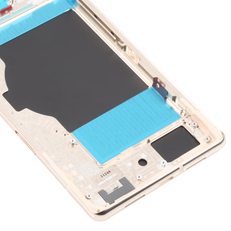 For Google Pixel 6 Pro Battery Back Cover with Middle Frame(Gold) - Back Cover by PMC TechLife | Online Shopping South Africa | PMC TechLife