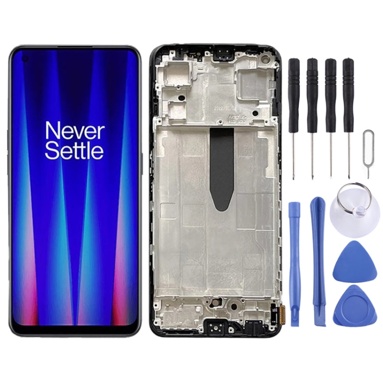 LCD Screen for OnePlus Nord CE 2 5G IV2201 Digitizer Full Assembly with Frame (Black) - LCD Screen by PMC TechLife | Online Shopping South Africa | PMC TechLife
