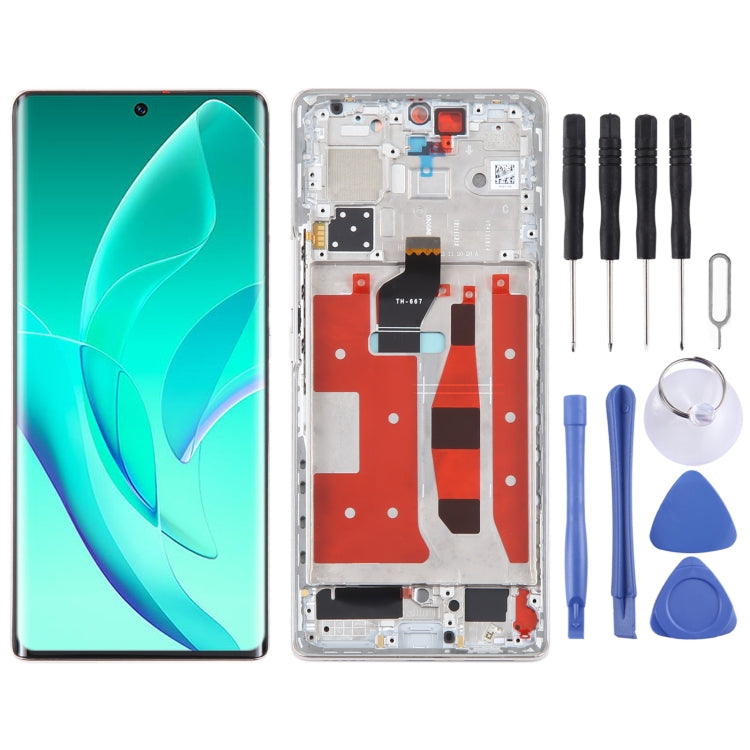 Original LCD Screen For Honor 60 Digitizer Full Assembly with Frame(Gold) - free shipping - PMC TechLife - Order now!