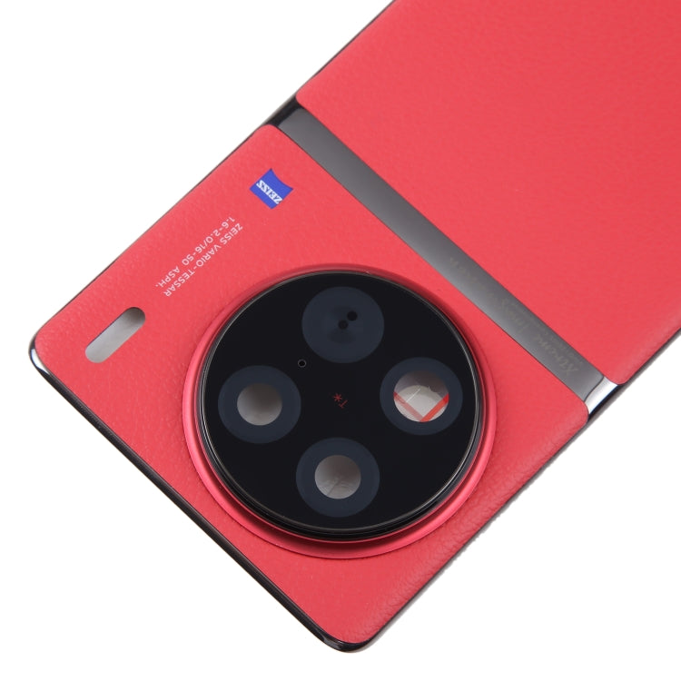 For vivo X90 Pro Original Battery Back Cover with Camera Lens Cover(Red) - Back Cover by PMC TechLife | Online Shopping South Africa | PMC TechLife
