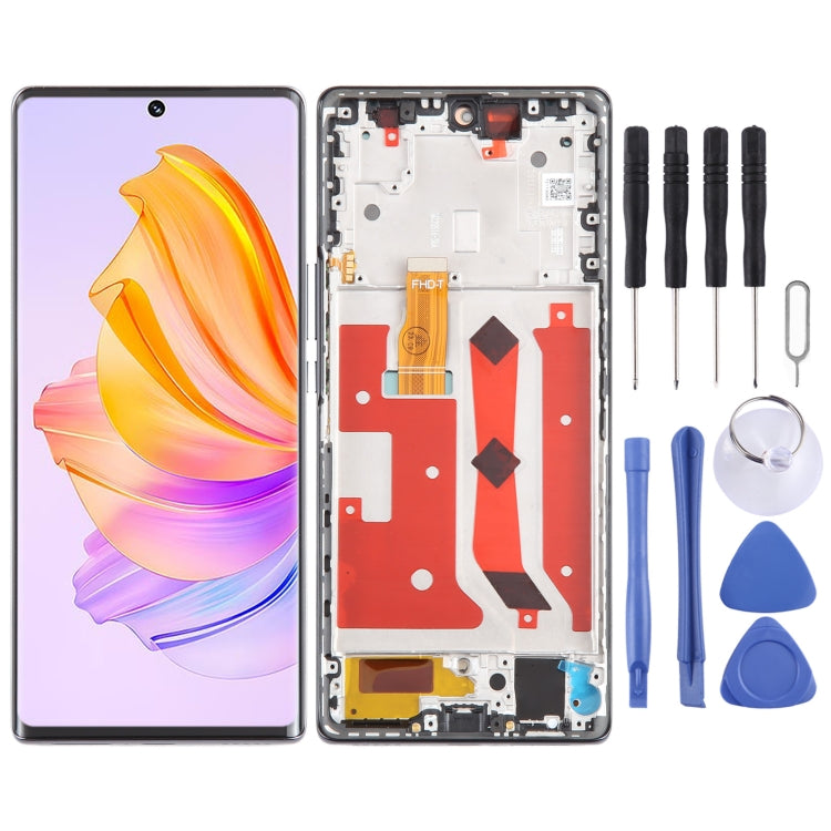 For Honor 80 SE Original LCD Screen Digitizer Full Assembly with Frame (Black) - free shipping - PMC TechLife - Order now!
