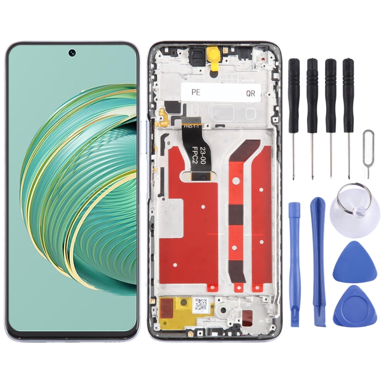 For Huawei Nova 10z Original LCD Screen Digitizer Full Assembly with Frame (Silver) - LCD Screen by PMC TechLife | Online Shopping South Africa | PMC TechLife