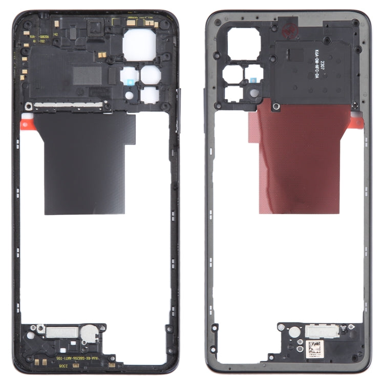 For Xiaomi Redmi Note 12 Pro 4G Original Middle Frame Bezel Plate (Black) - Frame Bezel Plate by PMC TechLife | Online Shopping South Africa | PMC TechLife
