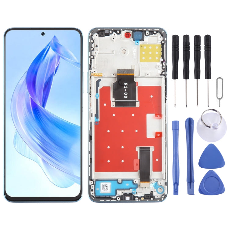 For Honor X50i Original LCD Screen Digitizer Full Assembly with Frame (Blue) - LCD Screen by PMC TechLife | Online Shopping South Africa | PMC TechLife