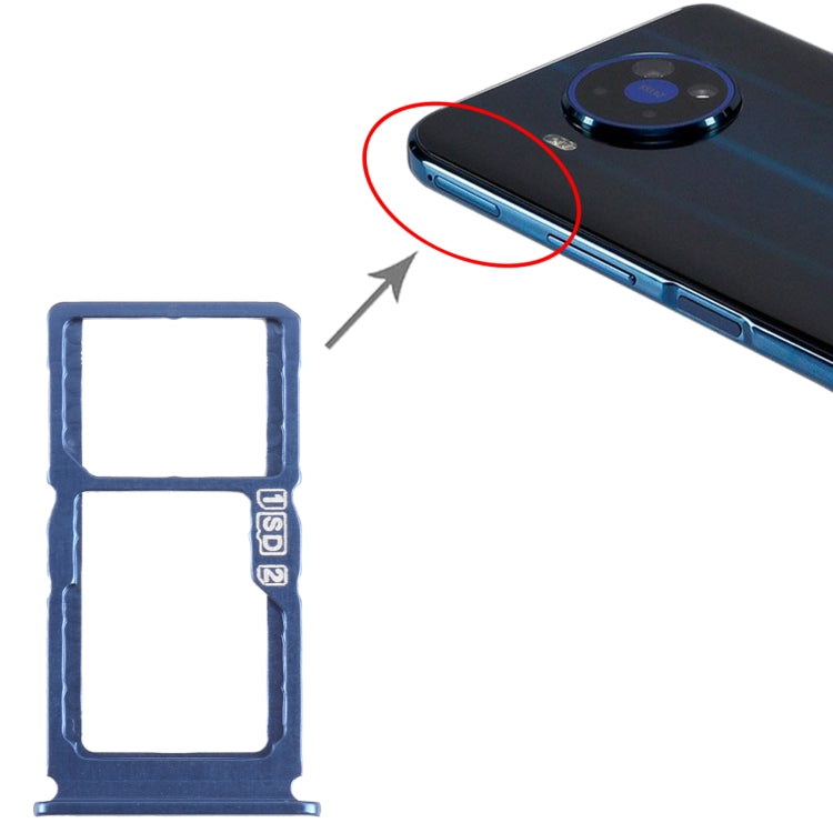 For Nokia 8.3 Original SIM + SIM / Micro SD Card Tray (Blue) - Card Tray by PMC TechLife | Online Shopping South Africa | PMC TechLife | Buy Now Pay Later Mobicred