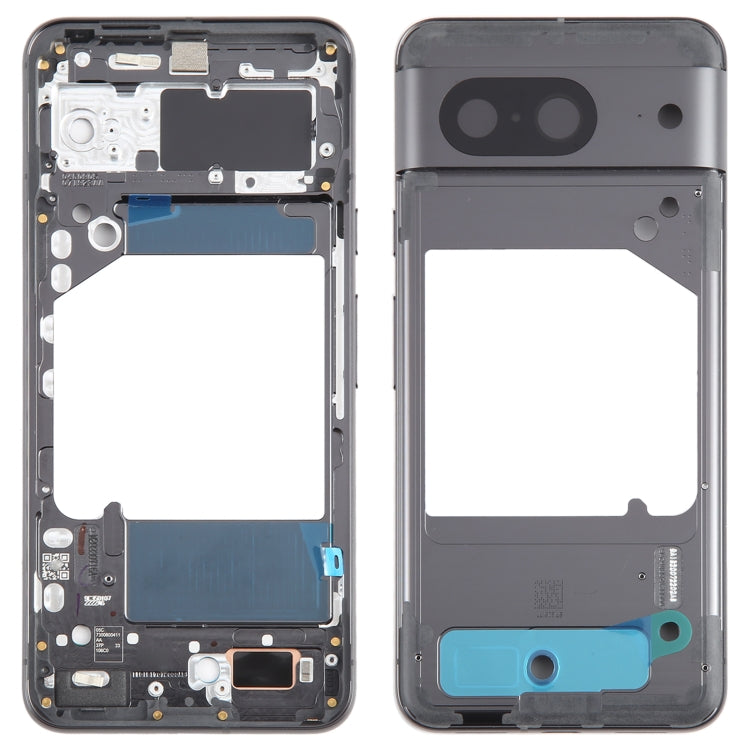 For Google Pixel 8 Original Front Housing LCD Frame Bezel Plate (Black) - Full Housing Cover by PMC TechLife | Online Shopping South Africa | PMC TechLife