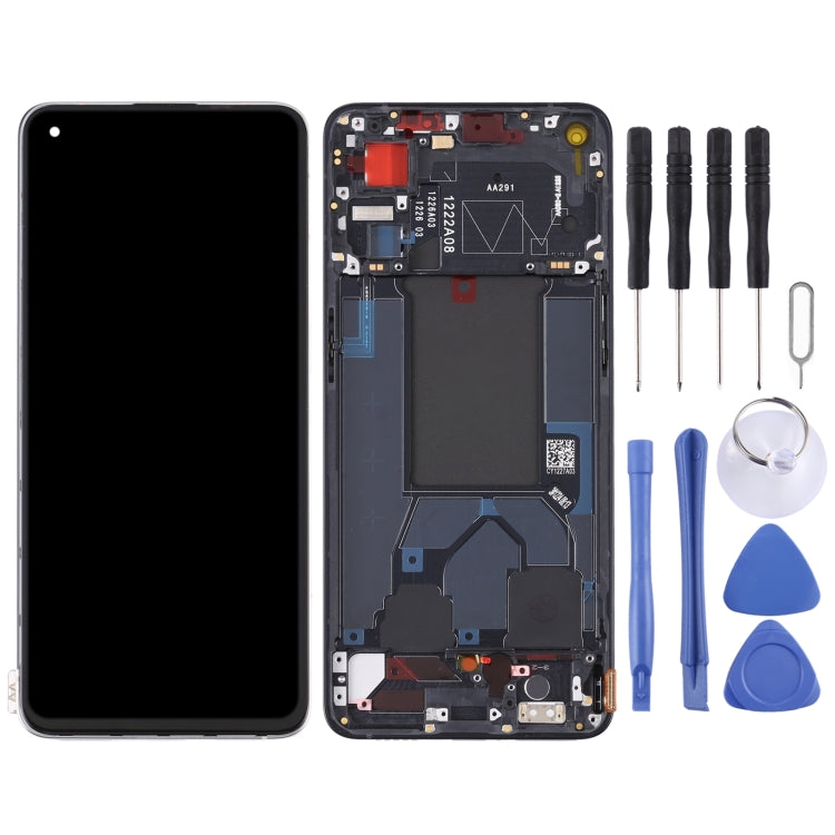 Original LCD Screen For OPPO Reno7 Pro 5G Digitizer Full Assembly with Frame (Black) - LCD Screen by PMC Jewellery | Online Shopping South Africa | PMC Jewellery