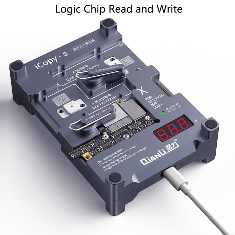 Qianli iCopy-S Double Sided Chip Test Stand 4 in1 Logic Baseband EEPROM Chip Non-removal For iPhone 7 / 7 Plus / 8 / 8 Plus - free shipping - PMC TechLife - Order now!